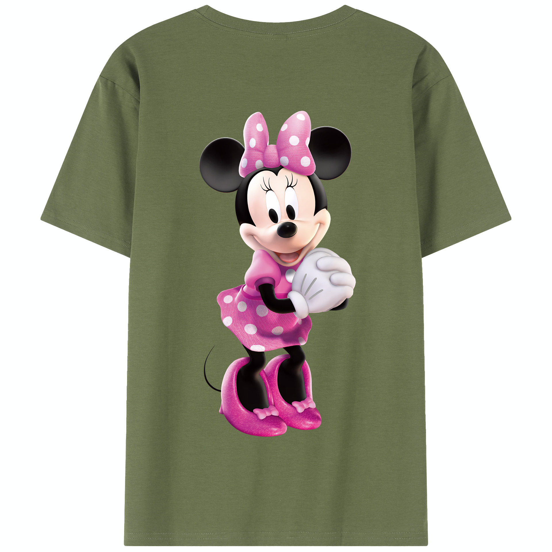 （画像用） ミッキーマウス Mickey Mouse 綿100％半袖Tシャツ（背面プリント）